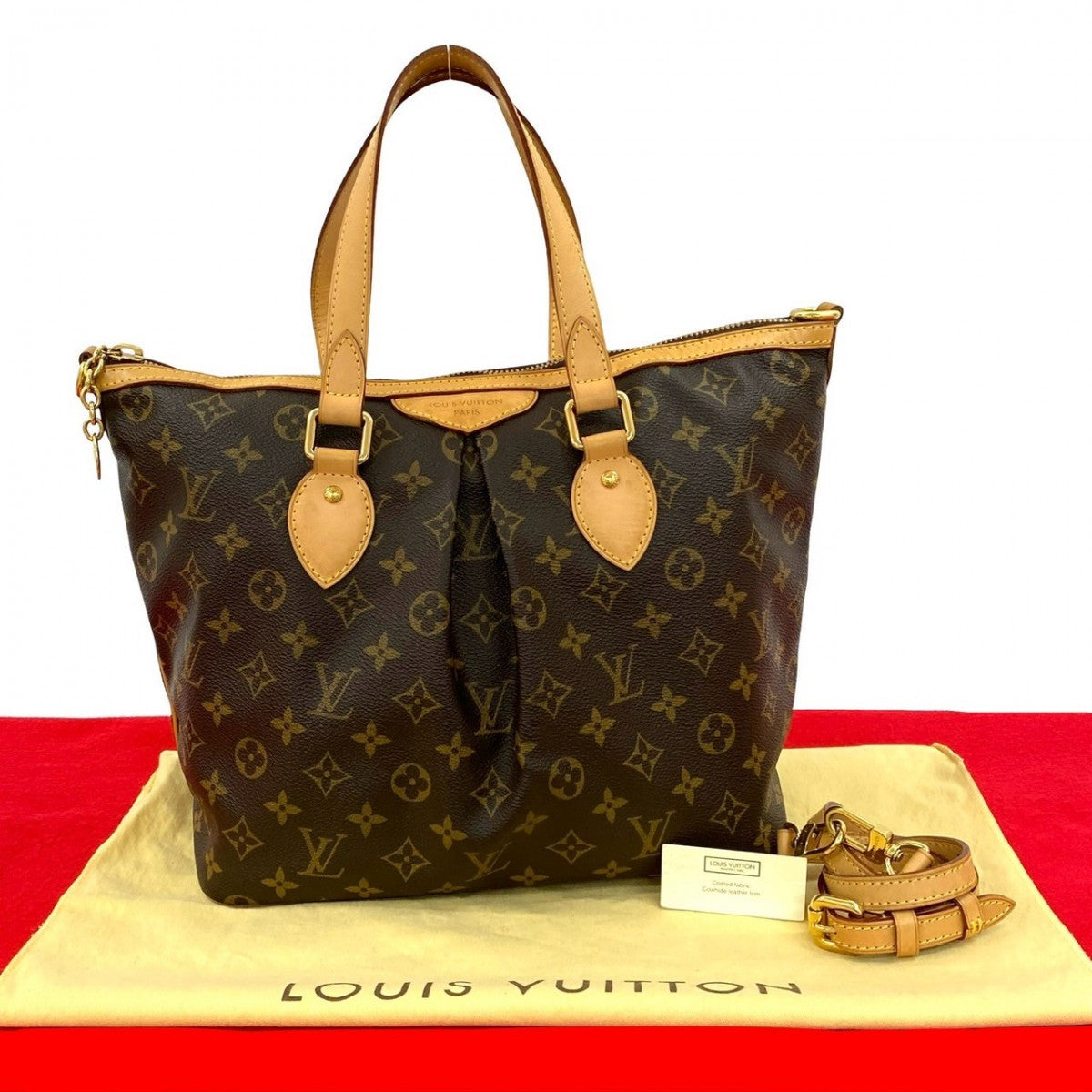 Louis Vuitton Palermo PM Monogram Leather Brown Shoulder Bag