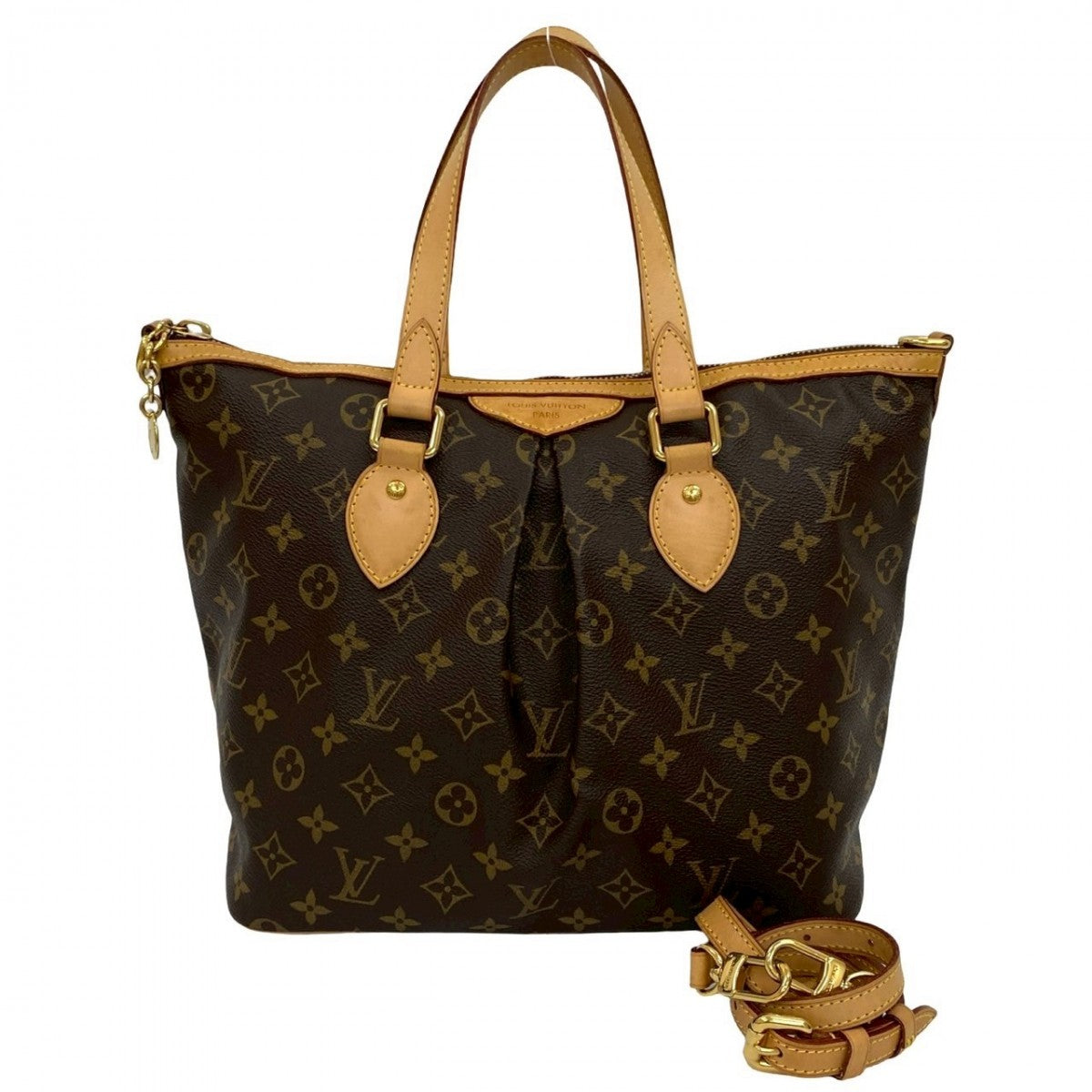 Louis Vuitton Palermo PM Monogram Leather Brown Shoulder Bag