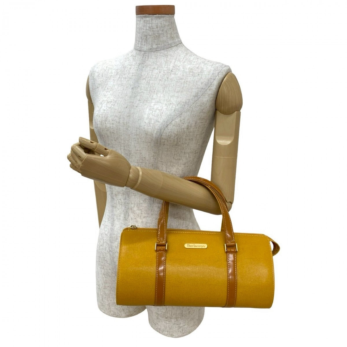 Burberry 827B827 43058 Leather Yellow Travel Bag