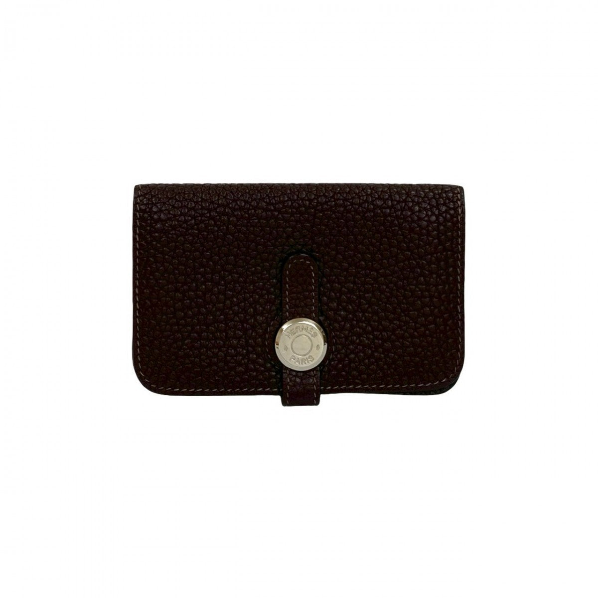 Card Case Taurillon Clemence Dogon Card Case Brown Travel Bag