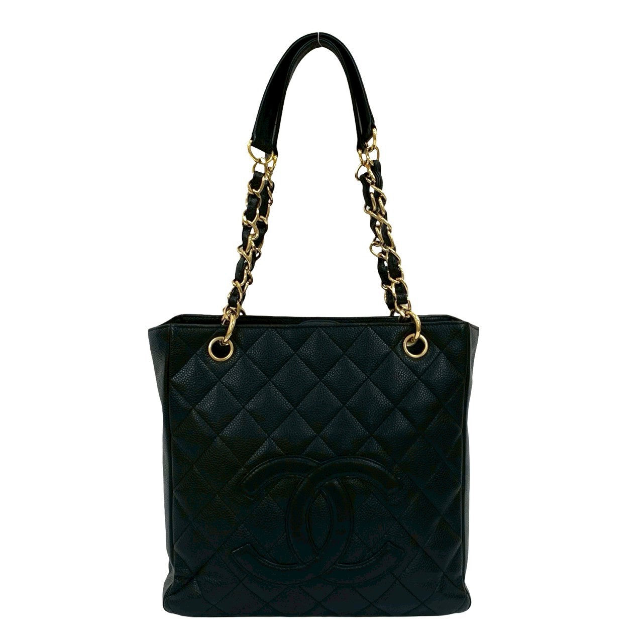 Chanel Matt caviar skin PST Black Tote Bag