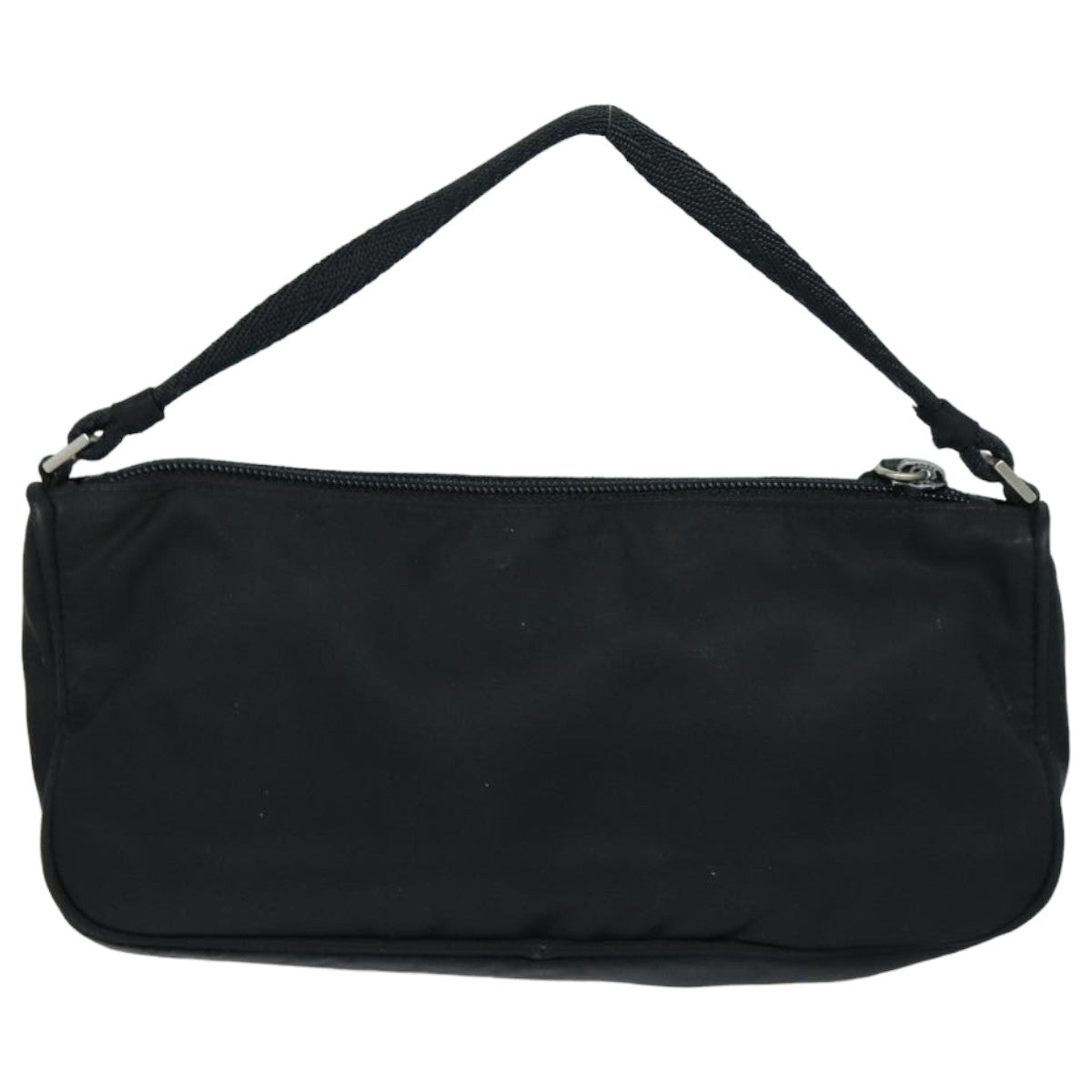 Prada Accessory Pouch Auth Luxury Handbag Nylon Black Clutch Bag Black Auth 82863