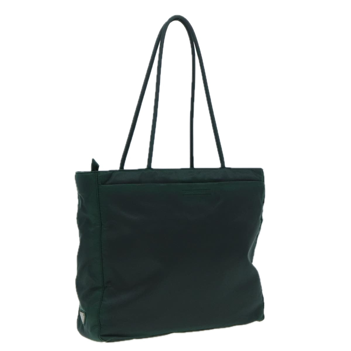 Prada Tote Bag Auth Nylon Green Green Auth 82880