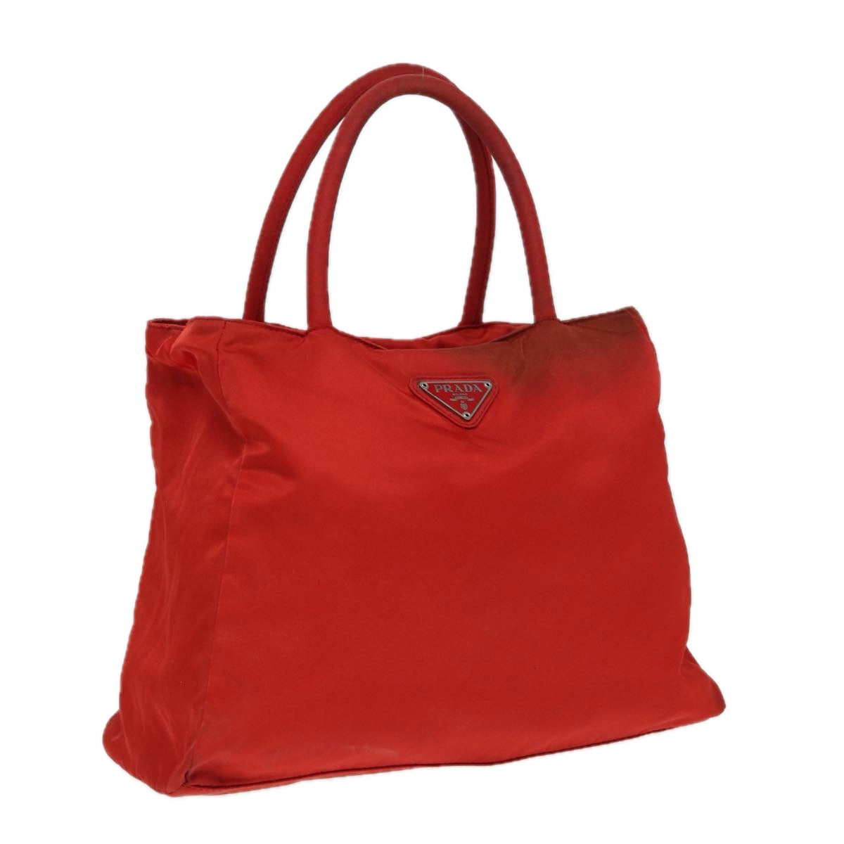Prada Tote Bag Auth Nylon Red