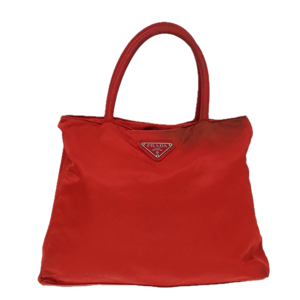 Prada Tote Bag Auth Nylon Red