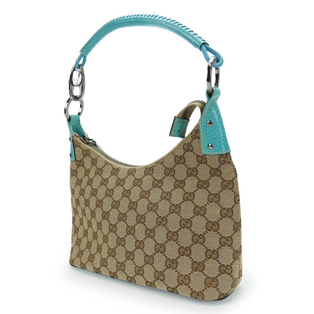 Gucci GG Canvas Blue Shoulder Bag