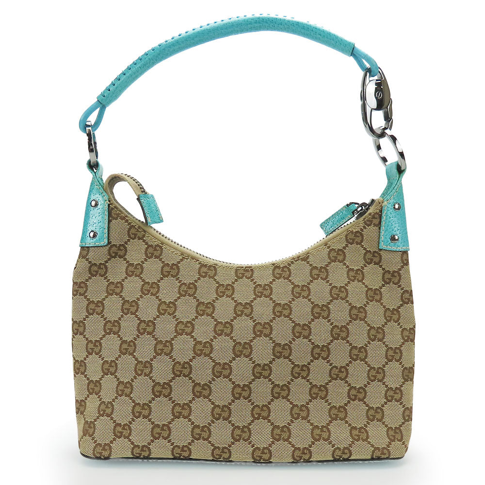 Gucci GG Canvas Blue Shoulder Bag