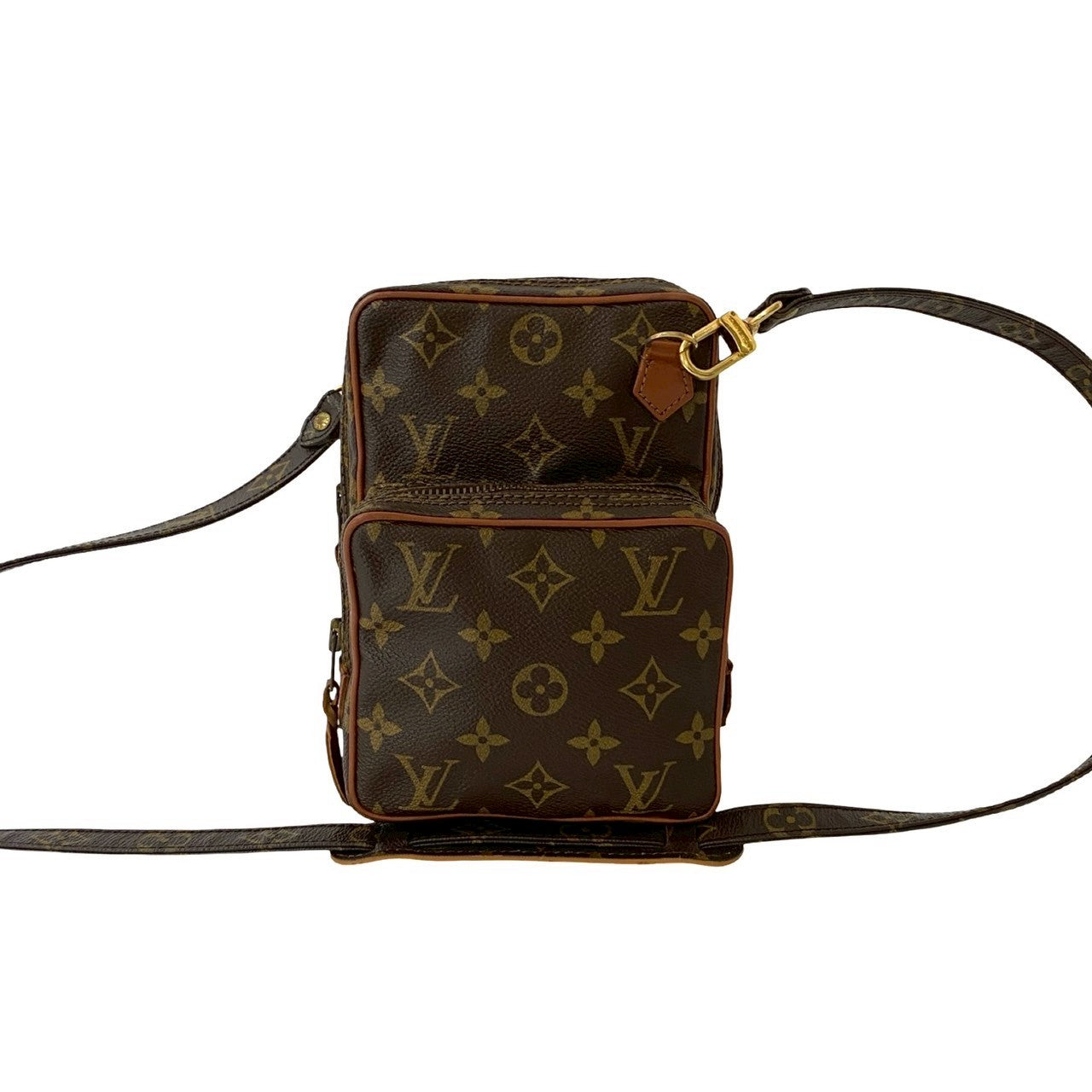 Louis Vuitton Amazone Monogram Leather Brown Shoulder Bag 828B827