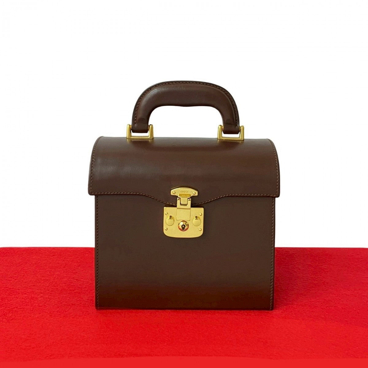 Gucci Ready lock Leather Brown Handbag