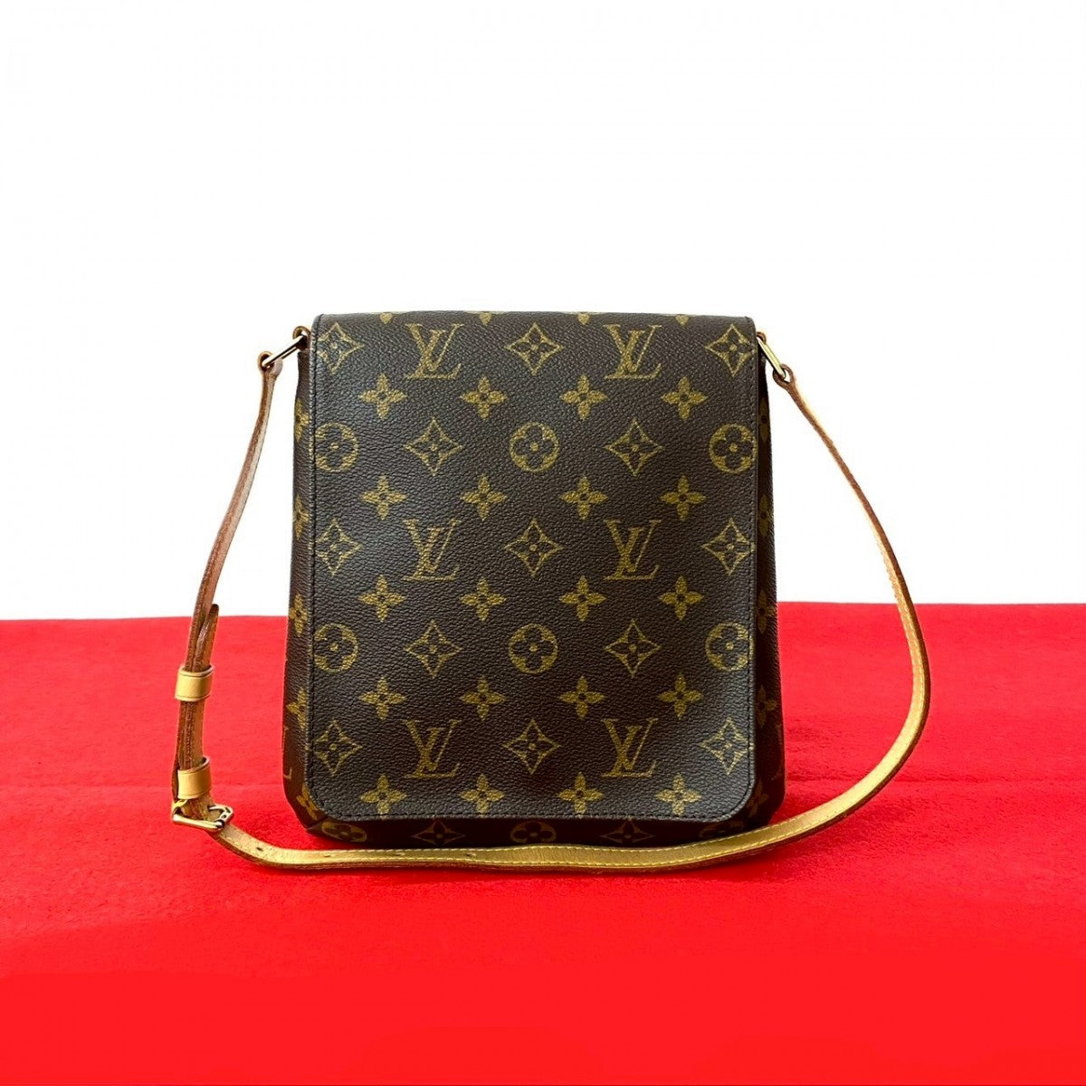 Louis Vuitton M tte Salsa Monogram Leather Brown Shoulder Bag