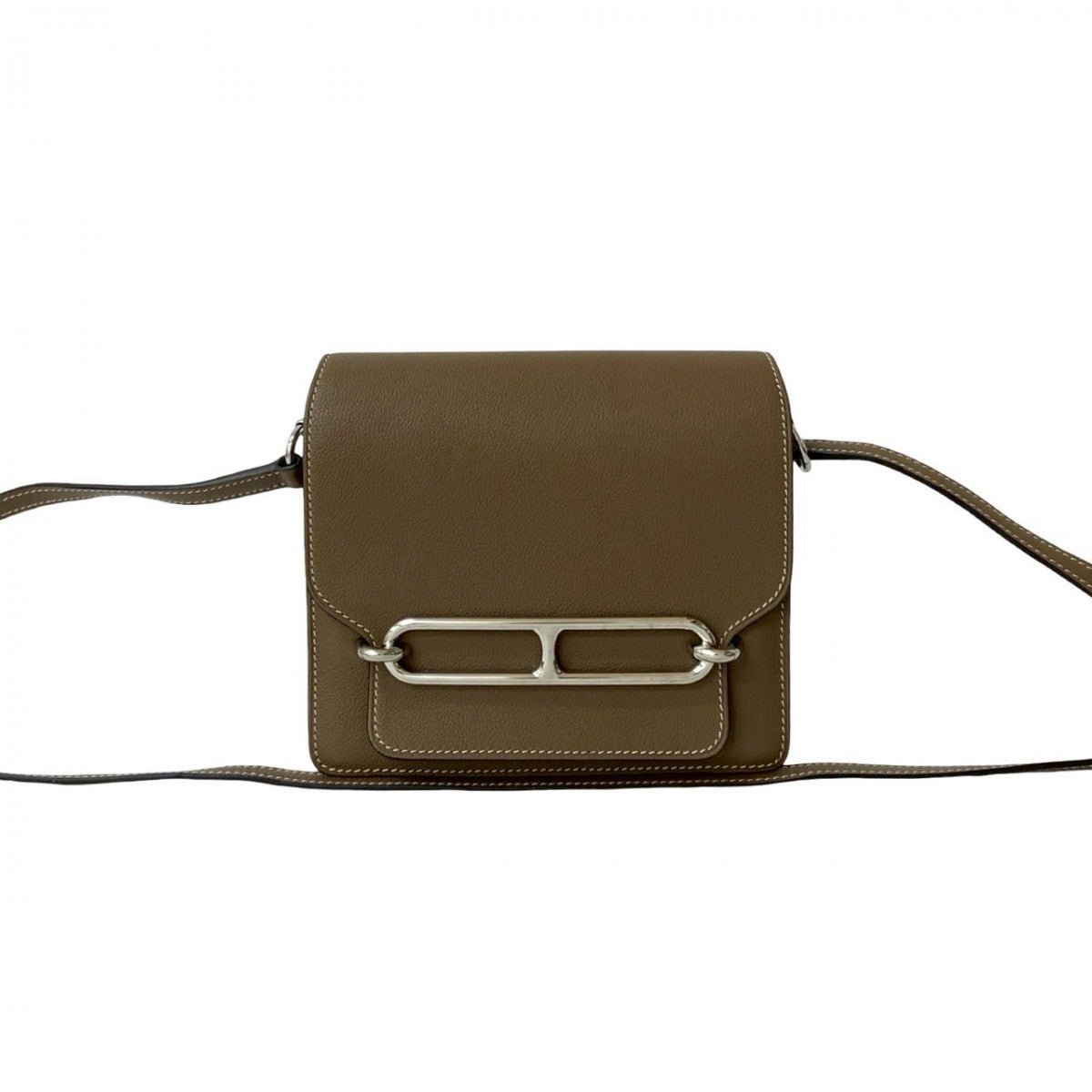 Hermes Shoulder Bag Swift Sac Lauris Brown Mini