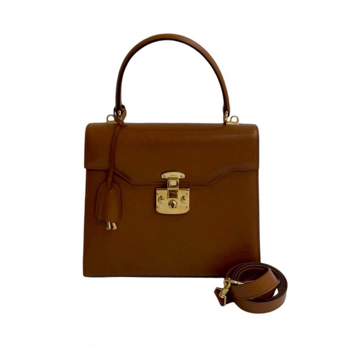 Gucci 828B828 Leather Brown Shoulder Bag