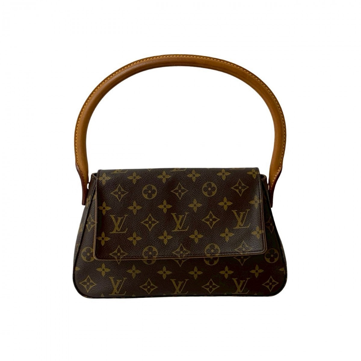 Louis Vuitton Looping Monogram Leather Brown Handbag