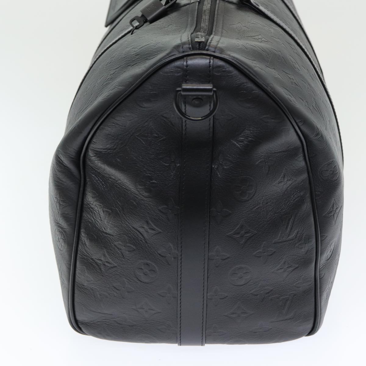 LOUIS VUITTON Shadow Keepall Bandouliere 50 Bag Black M44810 LV Auth 82934SA