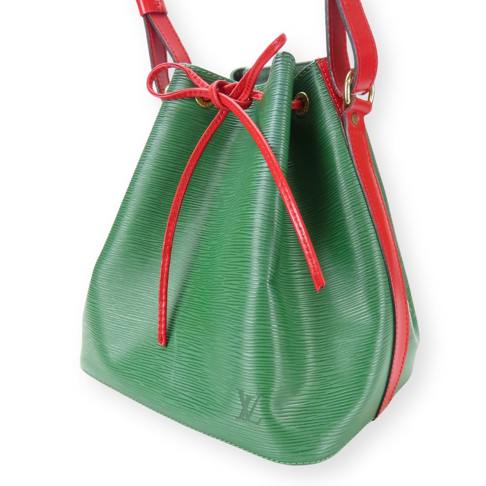 Louis Vuitton M44147 Epi Petit Noe Leather Green Shoulder Bag