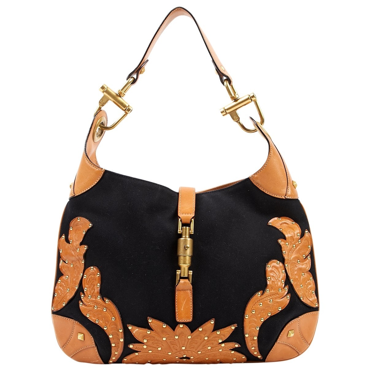 Gucci black cloth handbag