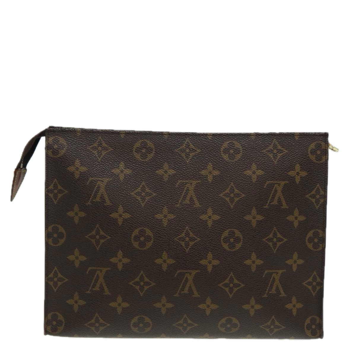 LOUIS VUITTON Monogram Poche Toilette 26 Pouch M47542 LV Auth 82992