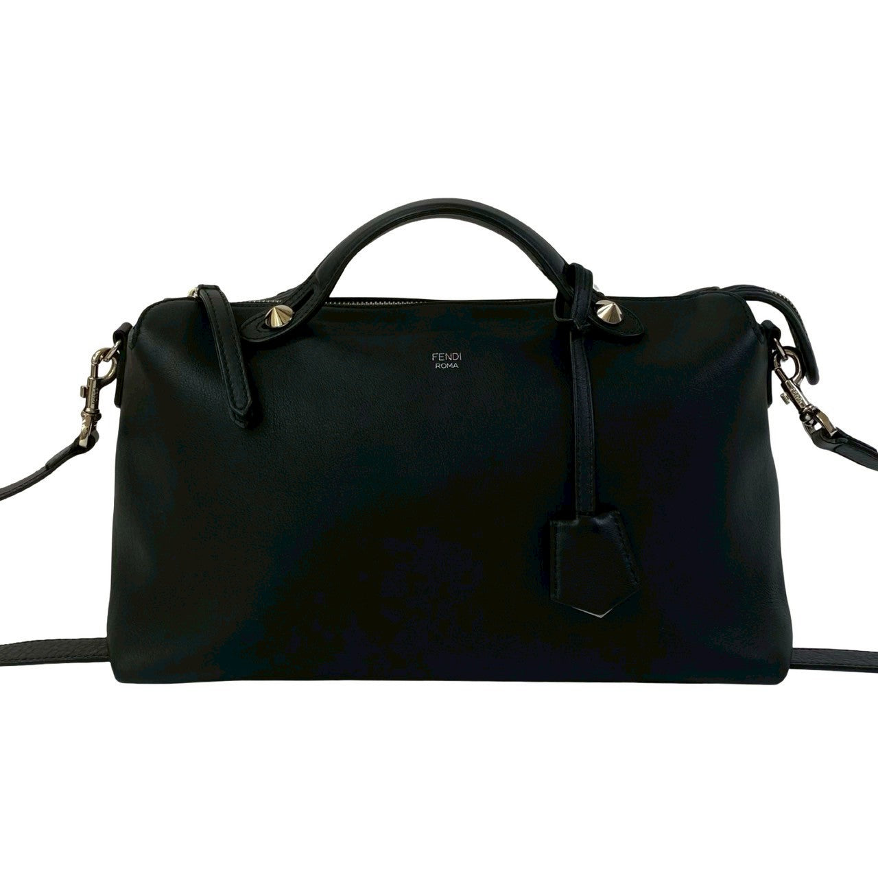 Fendi Shoulder Bag By The Way Leather Black Large