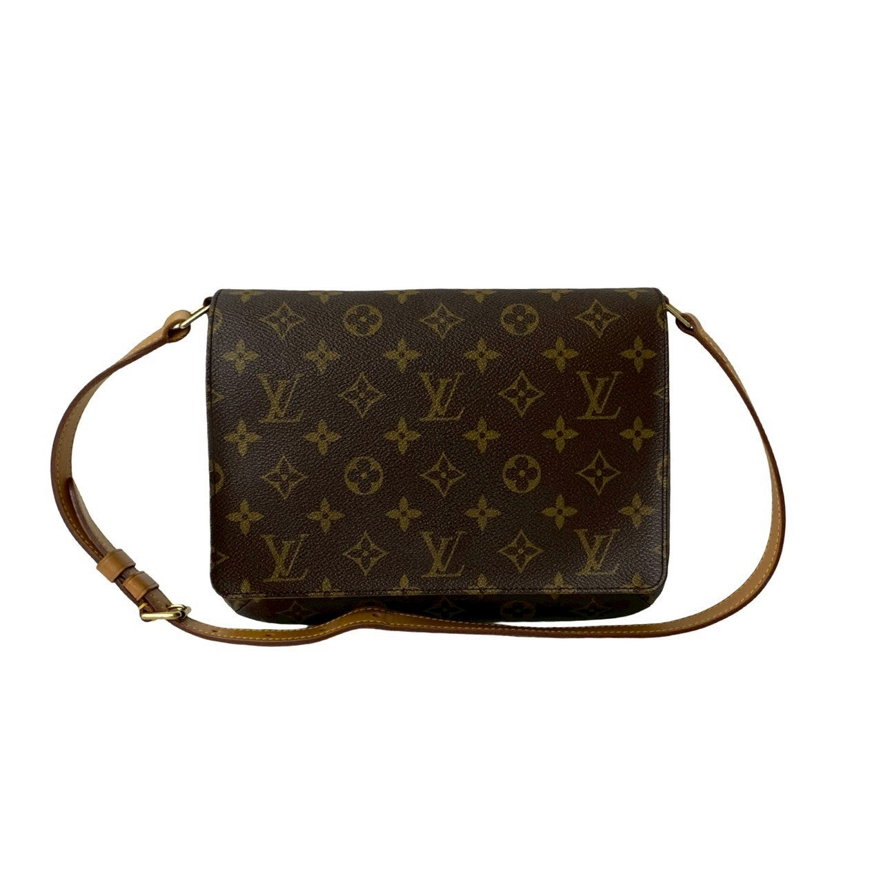 Louis Vuitton M tte Tango Monogram Leather Brown Shoulder Bag 829B828