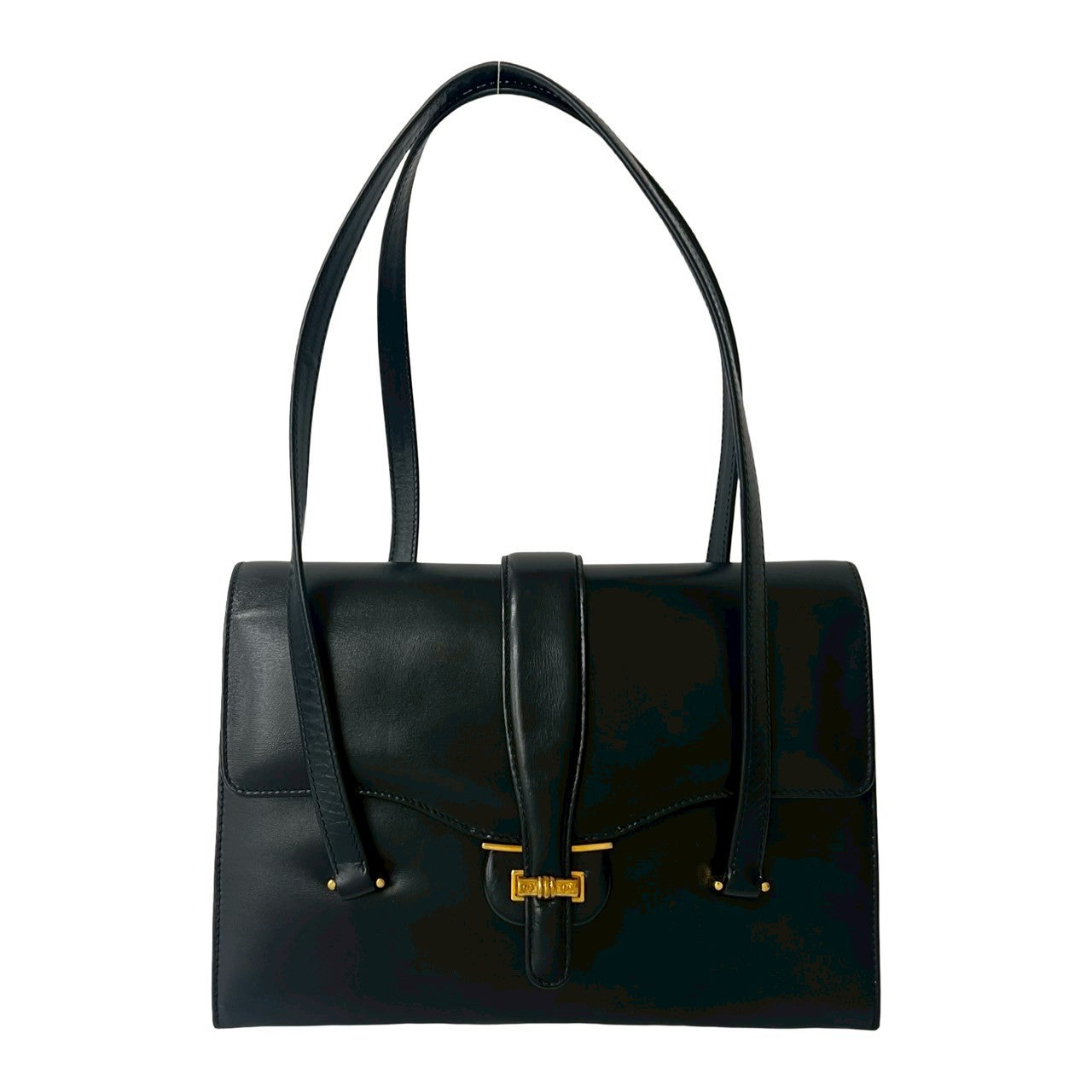 Gucci 829B828 Calfskin Navy Handbag