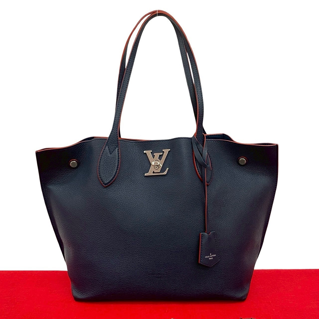 Louis Vuitton Rock me go Leather Navy Tote Bag