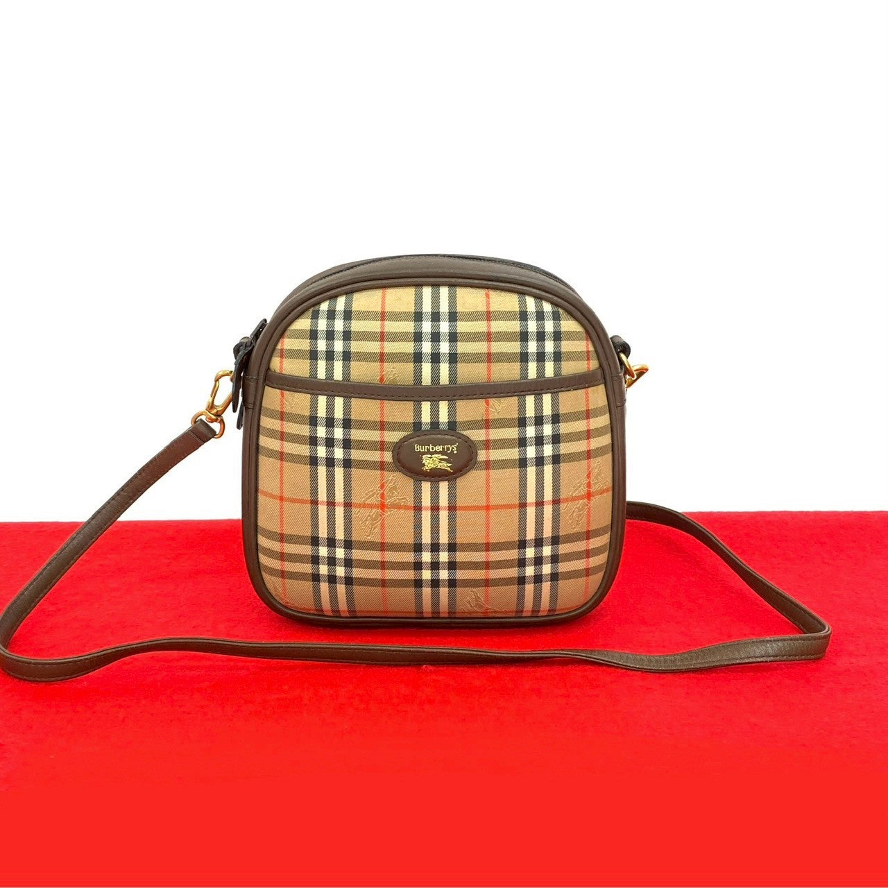 Burberry Shoulder Bag Canvas Beige 829B829 22444