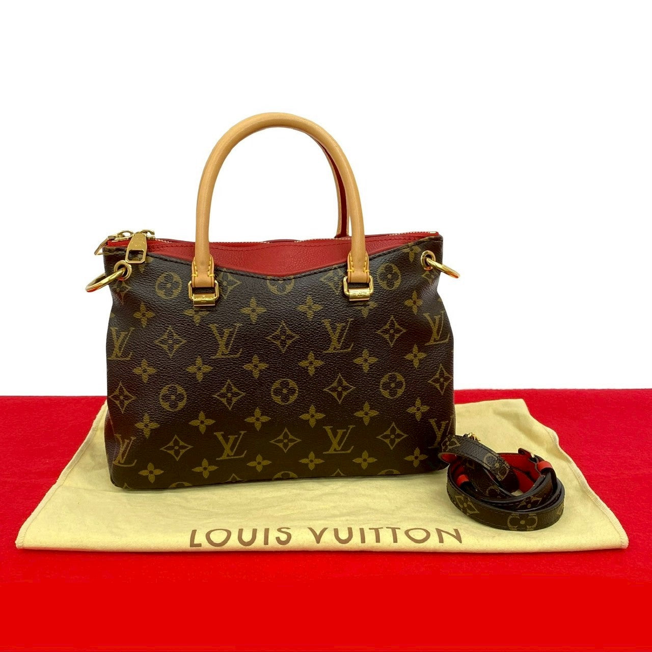 Louis Vuitton Pallas BB Monogram Leather Brown Shoulder Bag