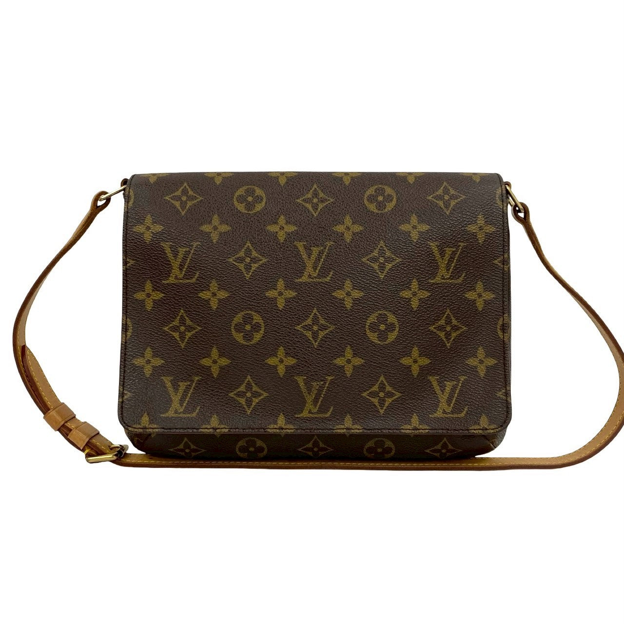 Louis Vuitton M tte Tango Monogram Leather Brown Shoulder Bag 829B829