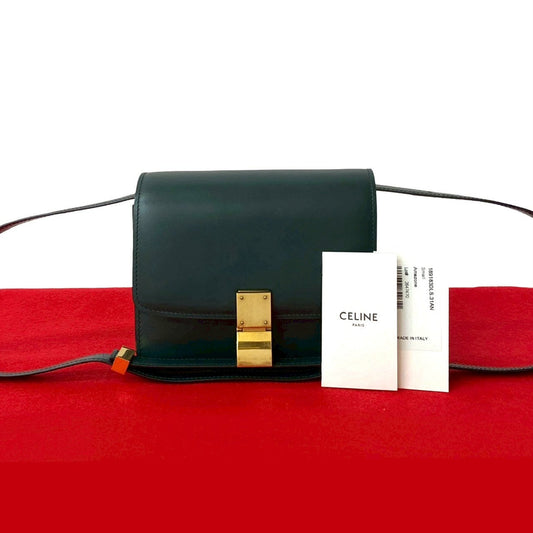 Shoulder Bag Classic Box Leather Green