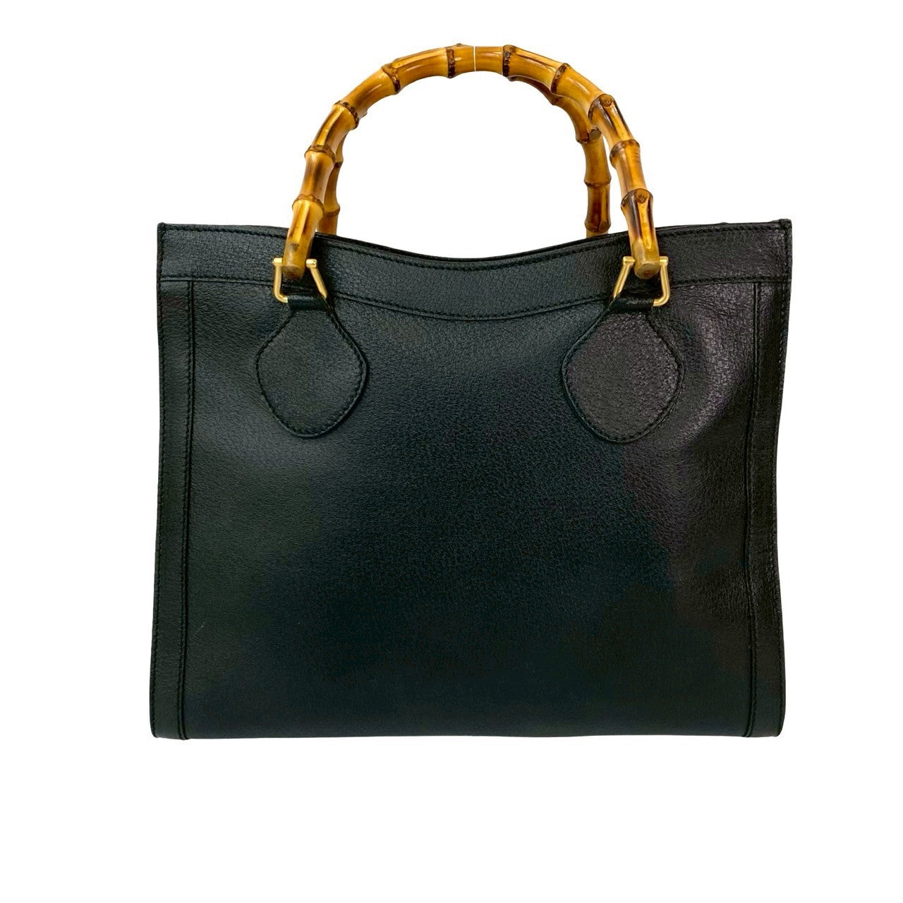Gucci Bamboo Leather Black Handbag 829B829