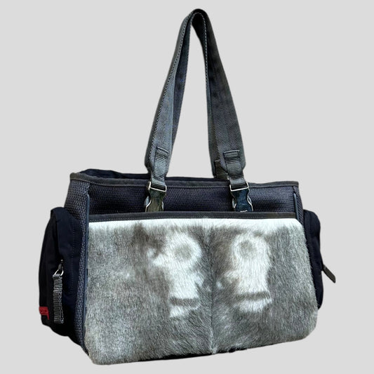 Prada Handbag Sport Eskimo Goat Fur Technical