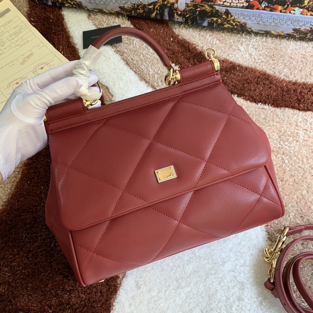 Metop Qualityum Sicily Burgundy Quilted Travel Bag