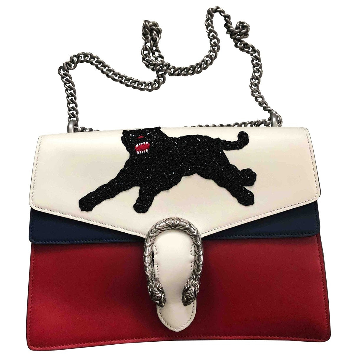 Gucci dionysus red leather handbag