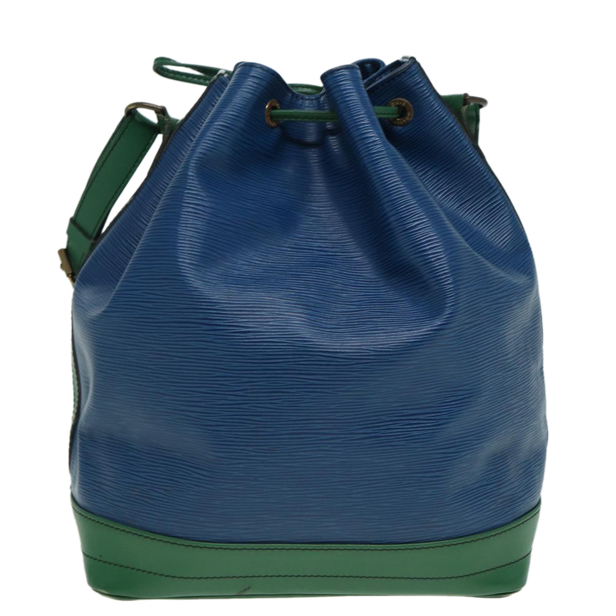 LOUIS VUITTON Epi Noe Shoulder Bag Bicolor color Green Blue M44044 LV Auth 83035