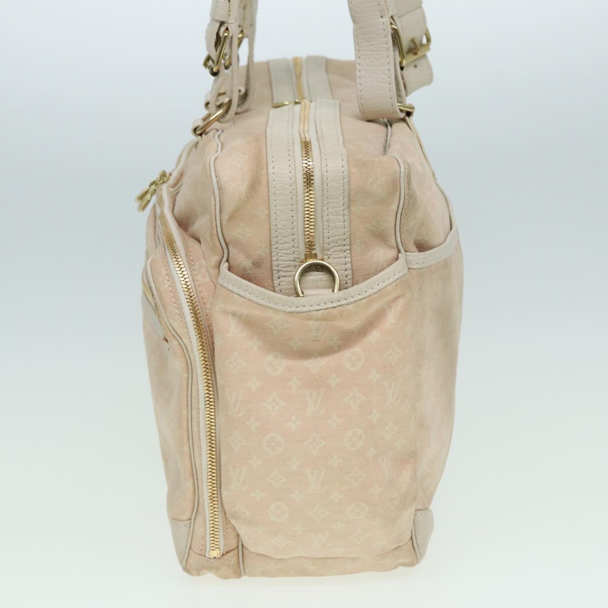 LOUIS VUITTON Monogram Mini Lin Sac Arange Shoulder Bag Rose M95255 Auth 83069