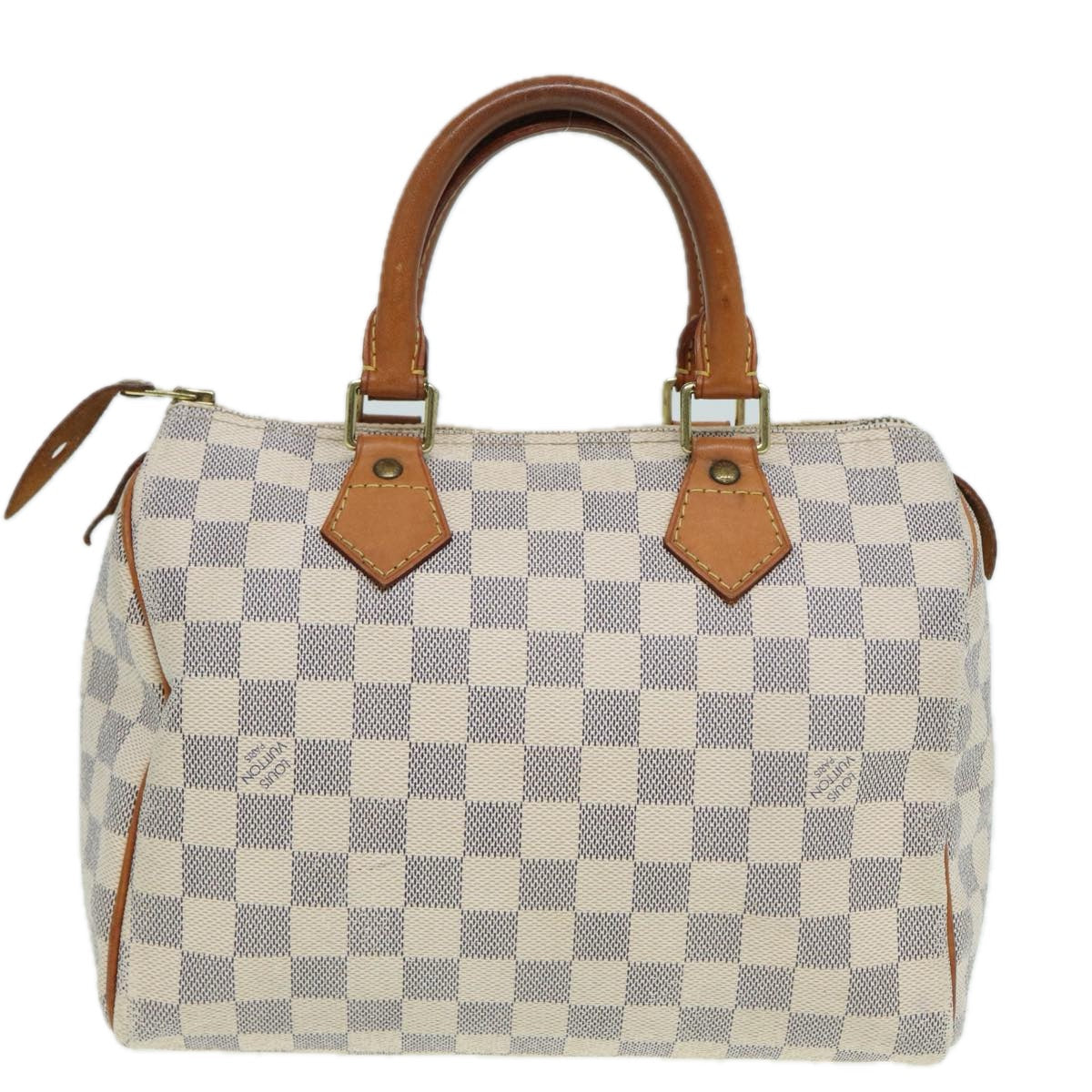 LOUIS VUITTON Damier Azur Speedy 25 Hand Bag N41534 LV Auth 83072