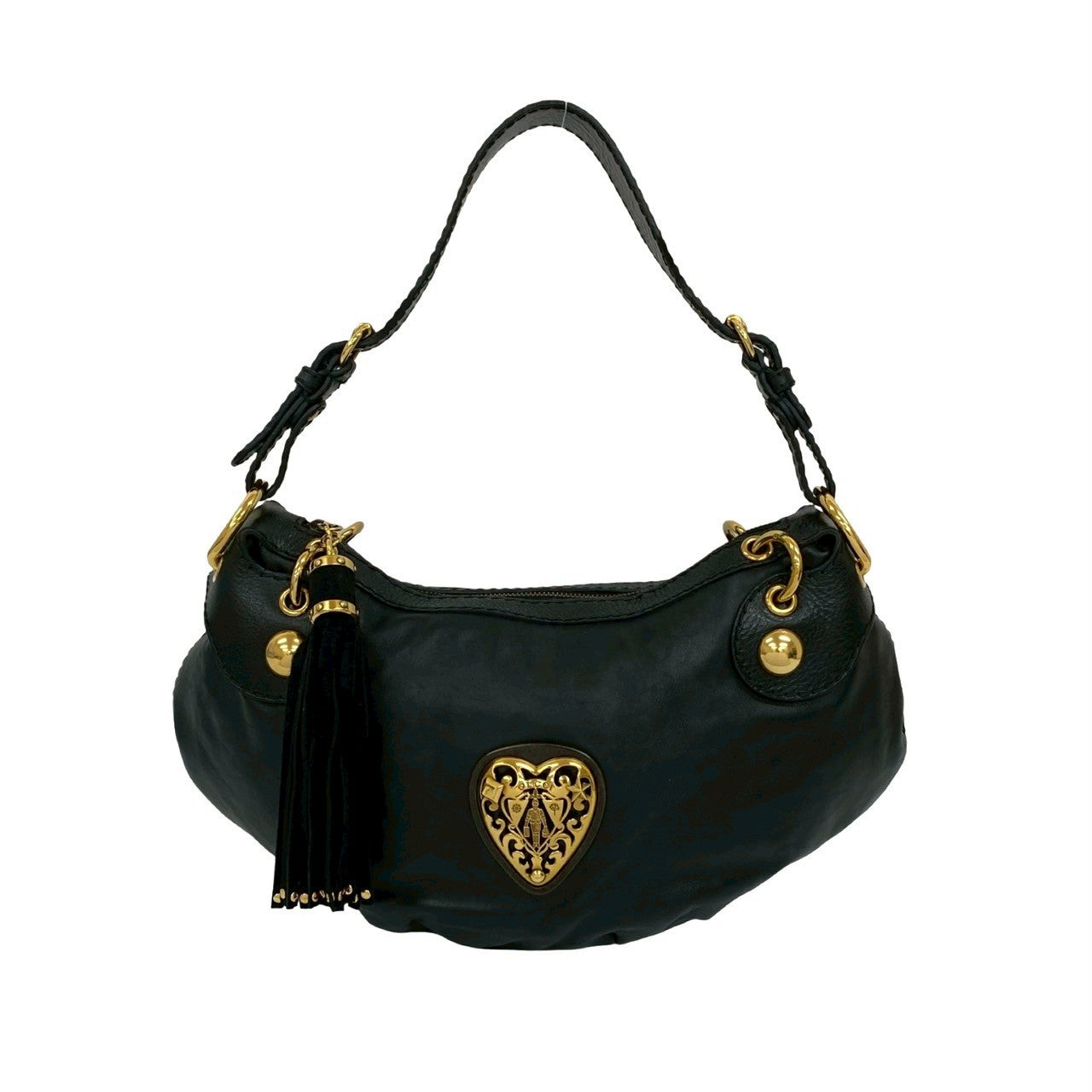 Gucci Histeria Leather Black Shoulder Bag