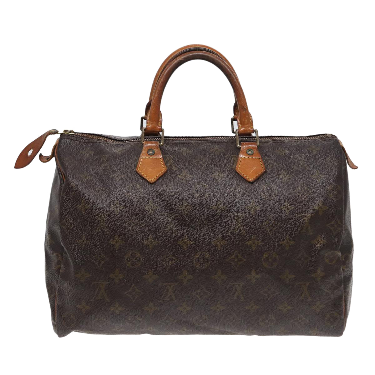 LOUIS VUITTON Monogram Speedy 35 Hand Bag M41524 LV Auth 83105