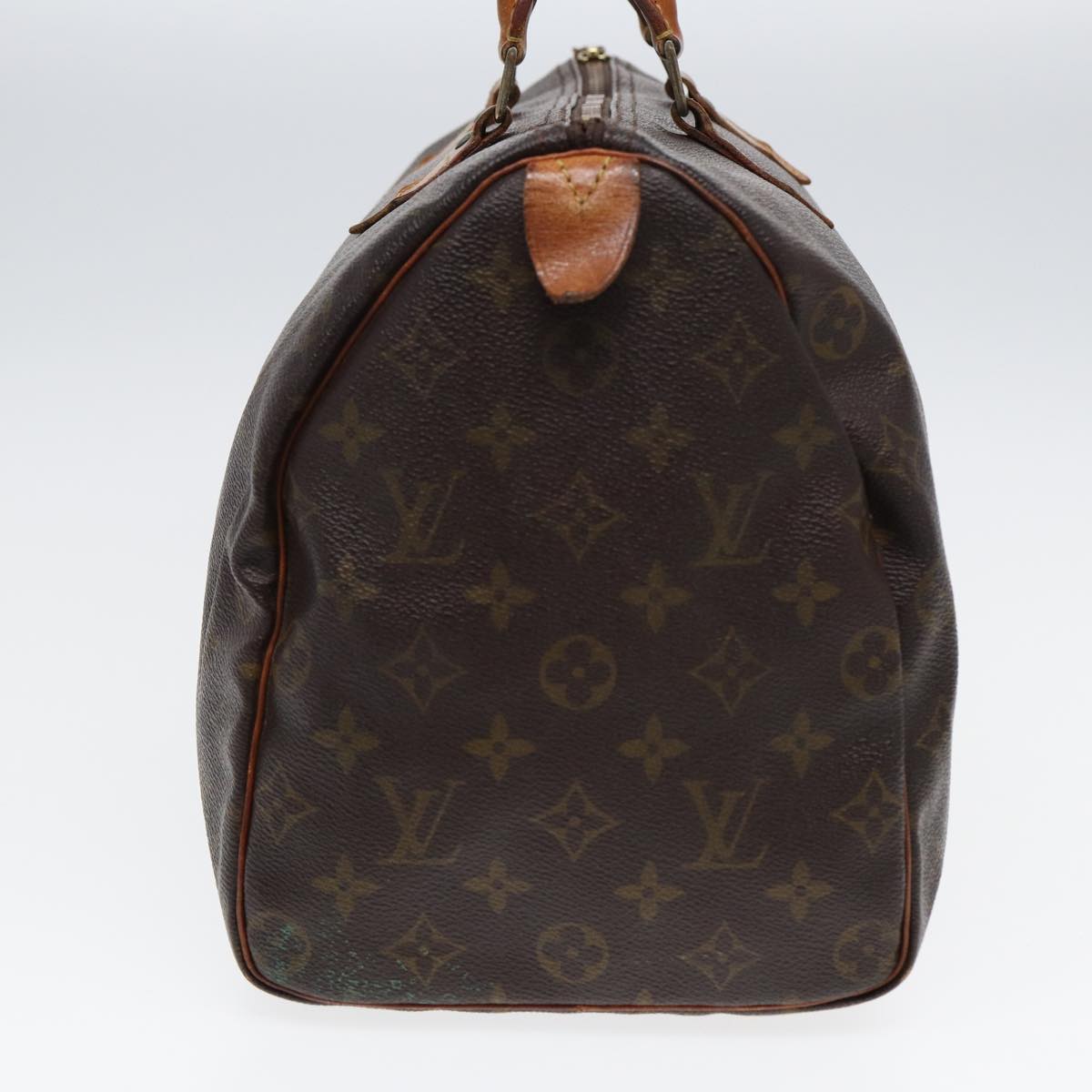 LOUIS VUITTON Monogram Speedy 35 Hand Bag M41524 LV Auth 83105