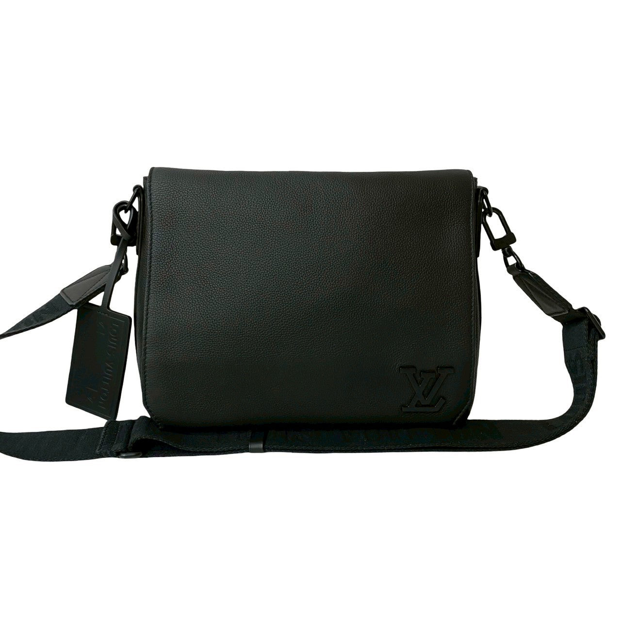 Louis Vuitton Aerogram takeoff messenger Leather Black Crossbody Bag