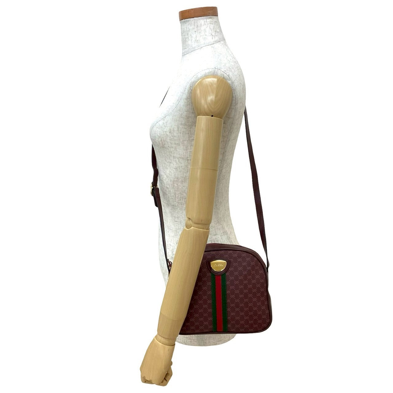 Gucci wine- Sherry line Leather Red Shoulder Bag