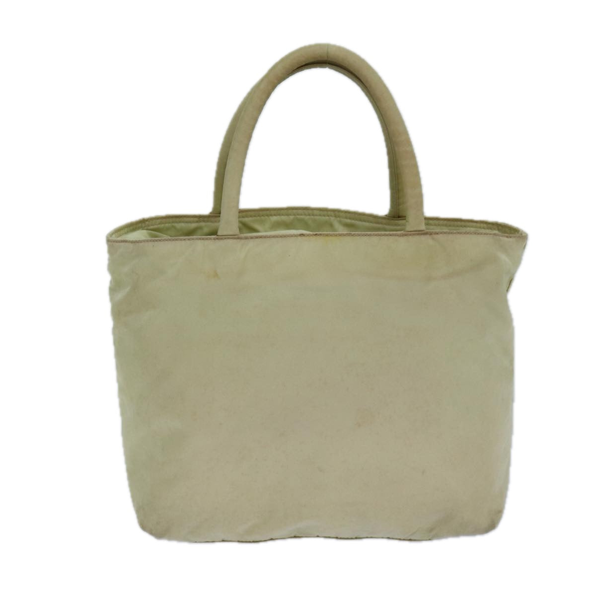 Prada Hand Bag Auth Nylon Beige Travel Bag Beige Auth 83215