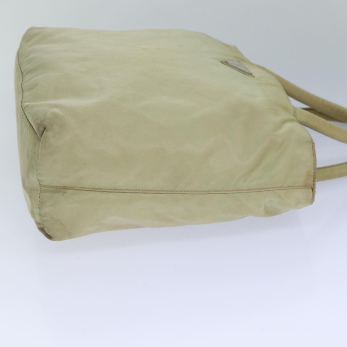Prada Hand Bag Auth Nylon Beige Travel Bag Beige Auth 83215