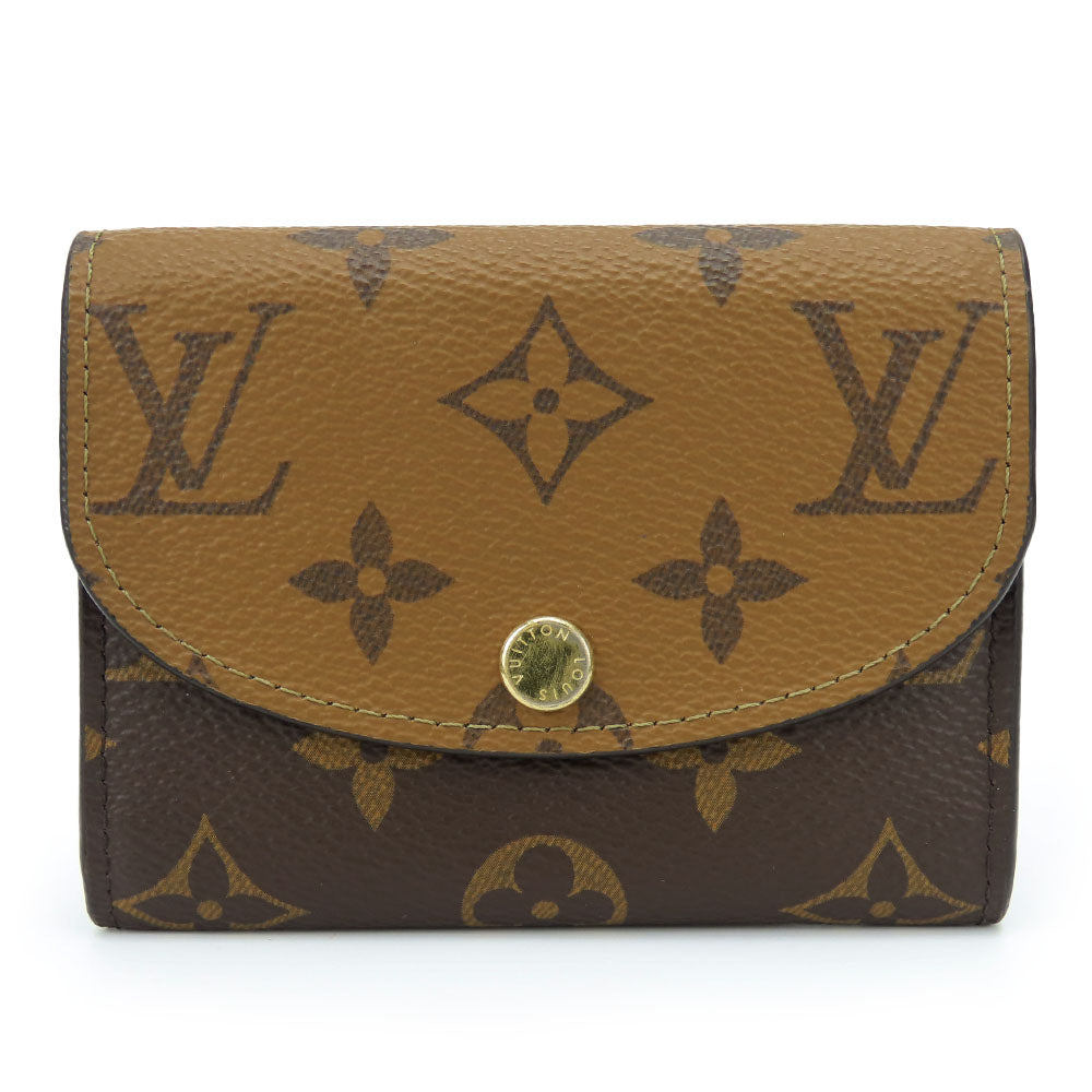 Louis Vuitton Bifold M82333 reverse Portefeuille Rosalie Monogram Brown Wallet Case