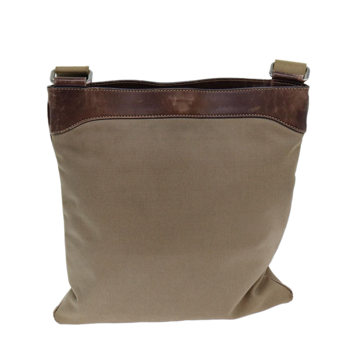 Prada Shoulder Bag Auth Canvas Beige Beige Auth 83253