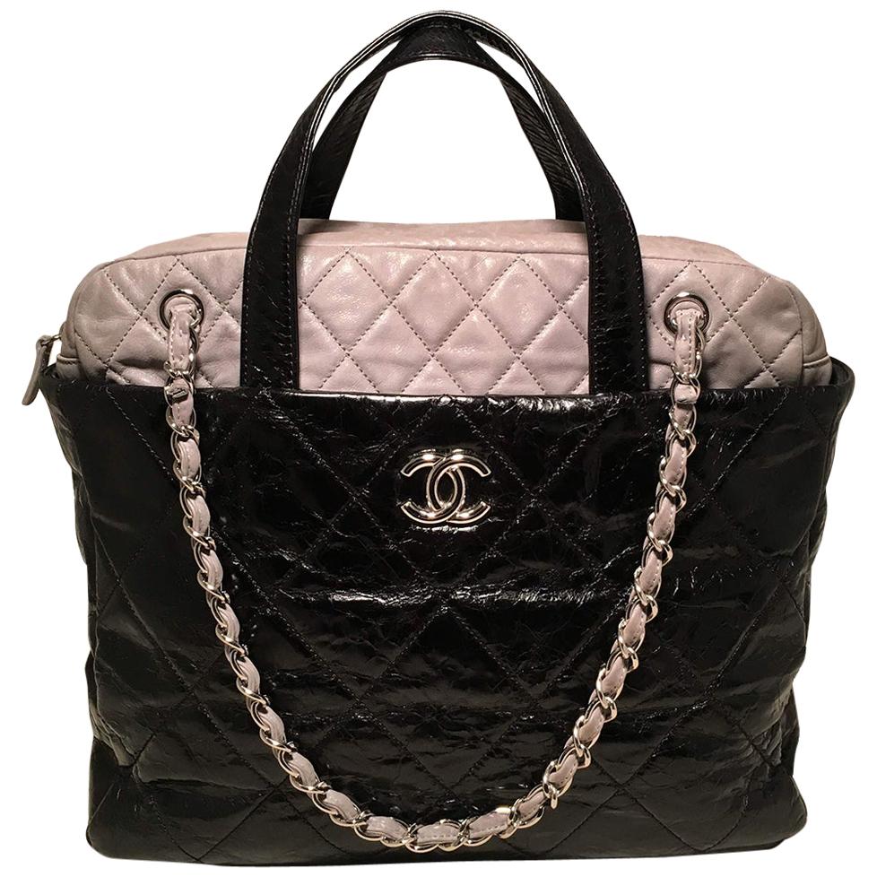Chanel Black and Grey Portobello Tote