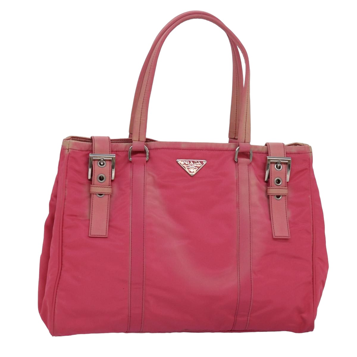 Prada Tote Bag Auth Nylon Pink Pink Auth 83295