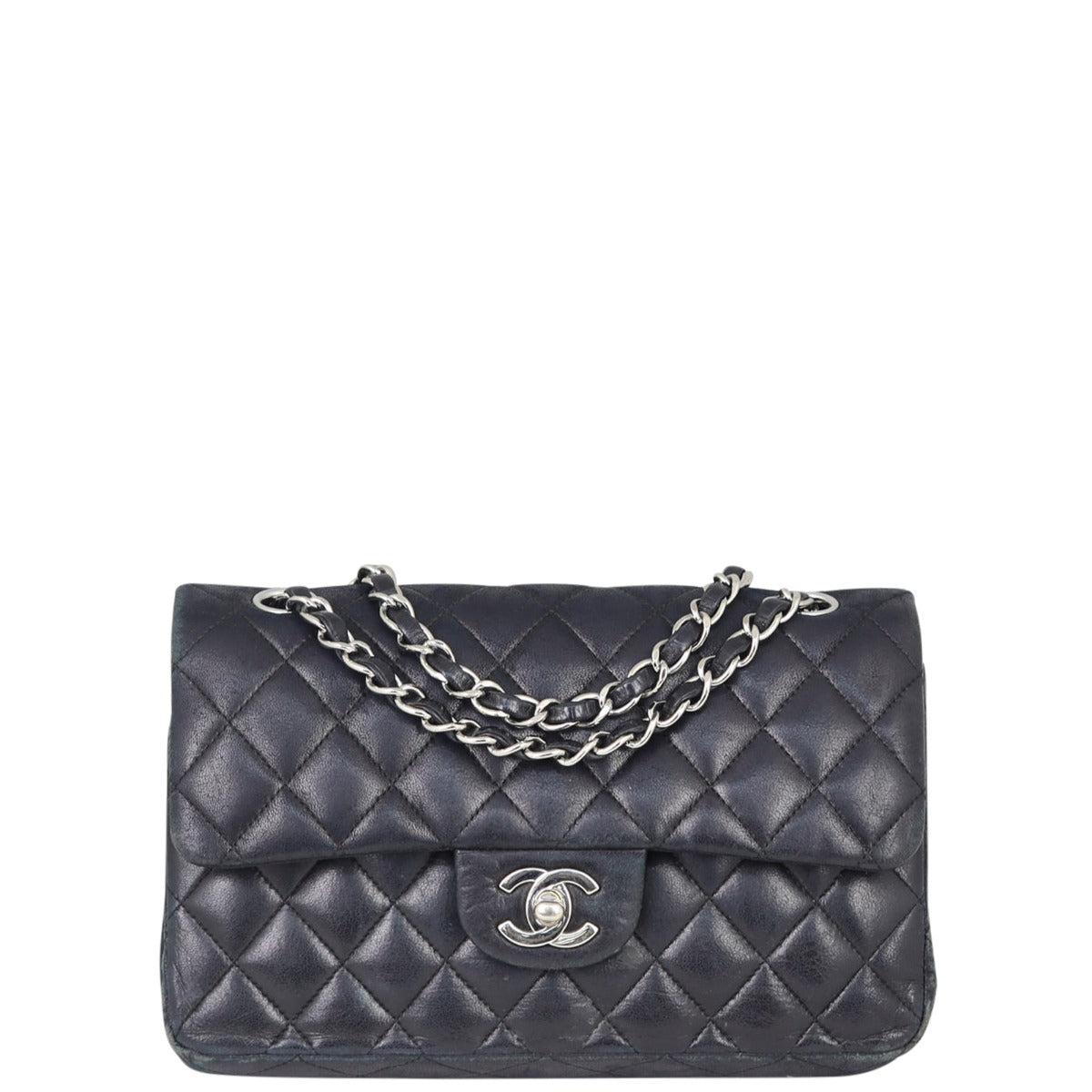 Chanel Classic Double SHW Handbag Black Small