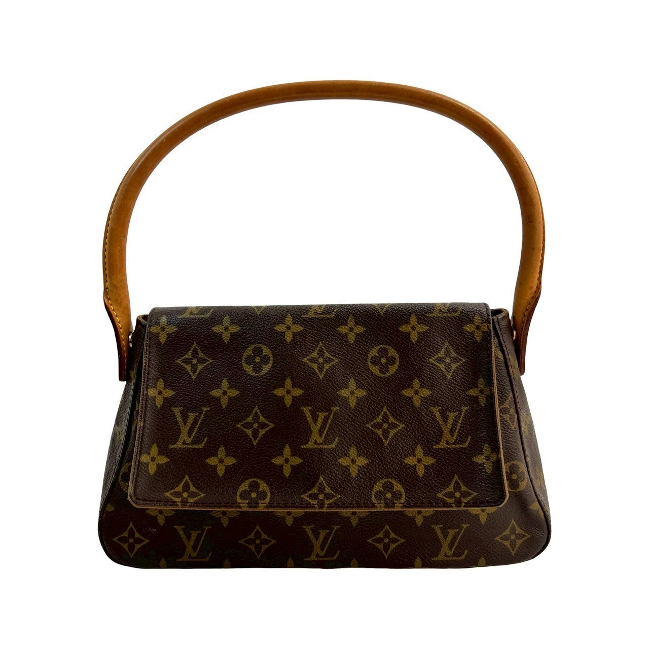 Louis Vuitton Looping Monogram Leather Brown Mini Shoulder Bag
