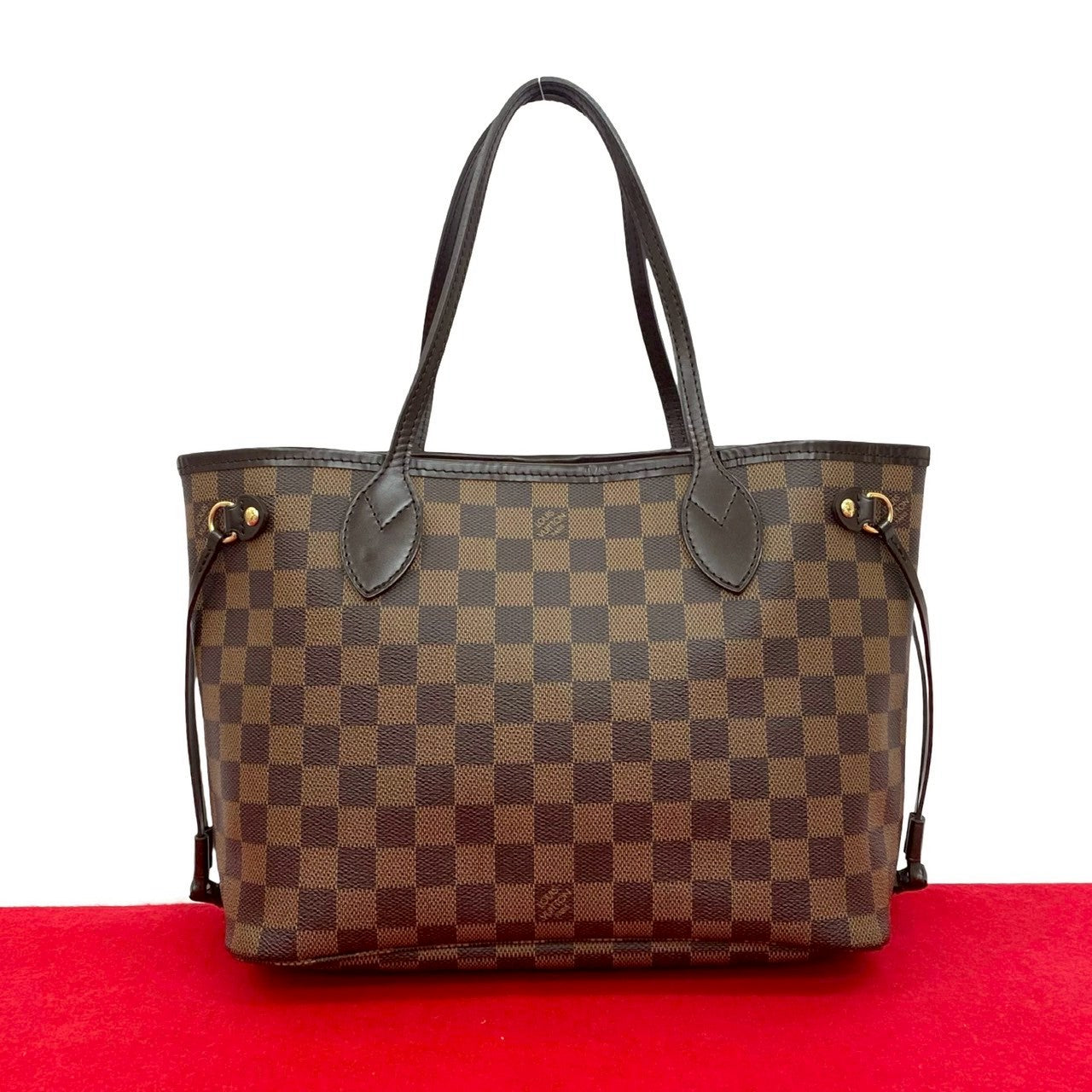 Louis Vuitton Damier Never full PM Leather Brown Handbag